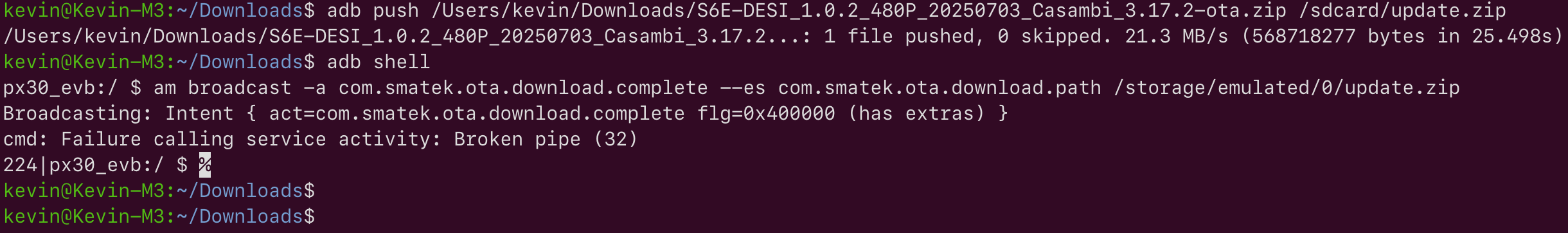 OTA-upgrade-command
